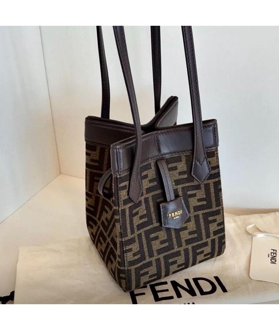 FENDI Кожаная сумка через плечо, фото 2