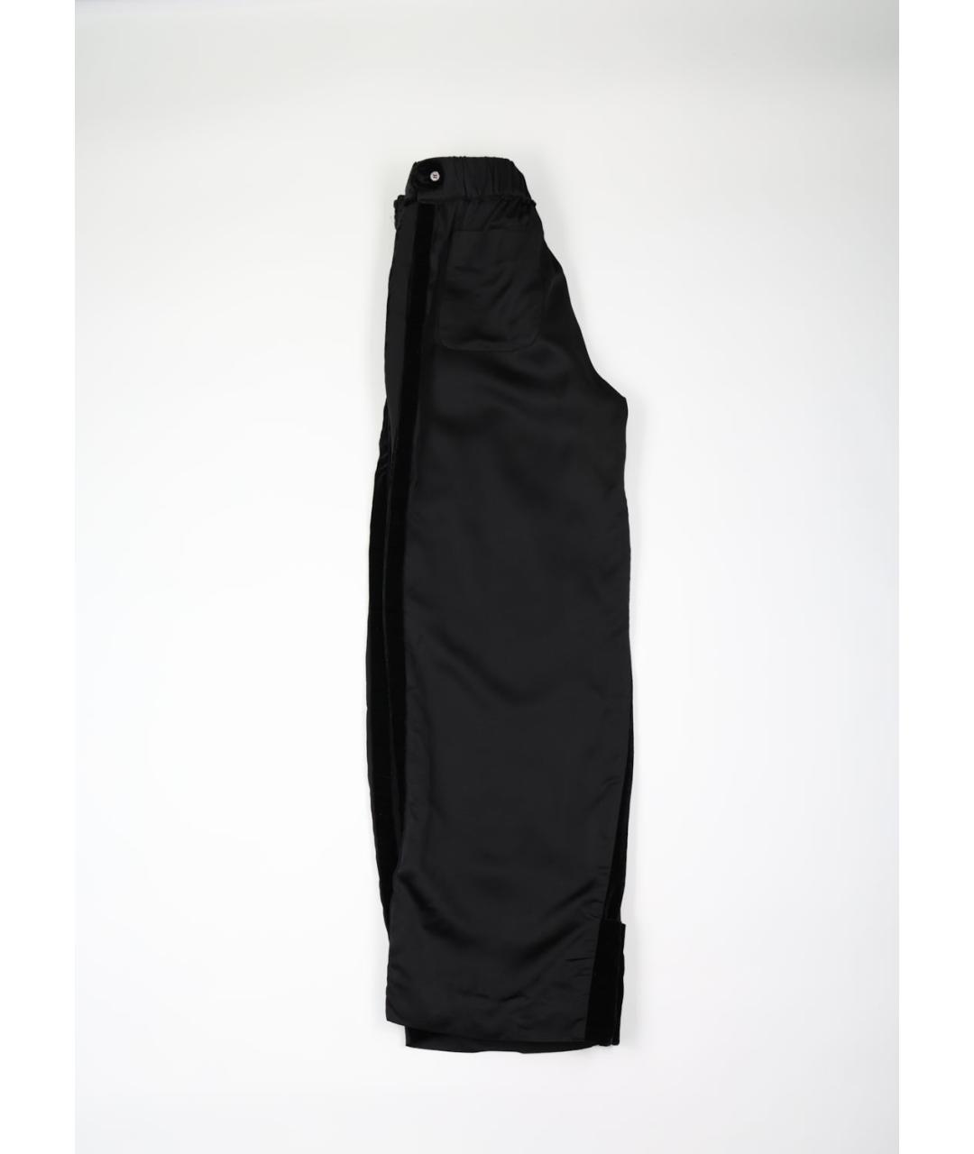 NINA RICCI Черные вискозные прямые брюки, фото 2