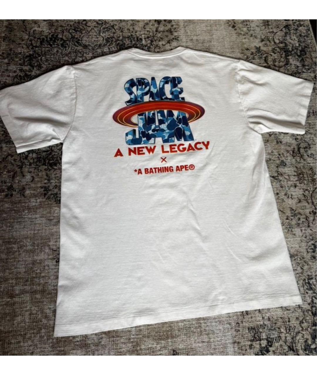 BAPE Белая хлопковая футболка, фото 2
