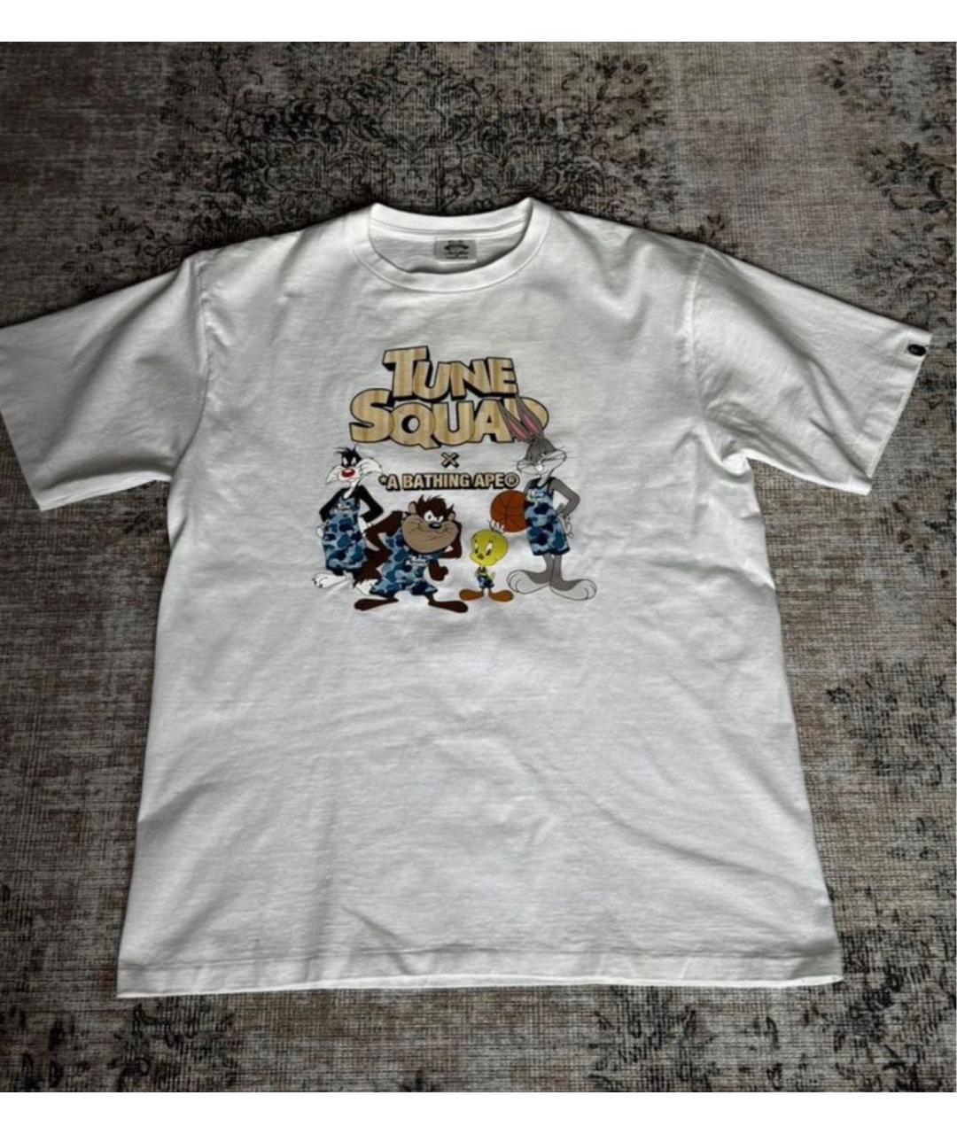 BAPE Белая хлопковая футболка, фото 8
