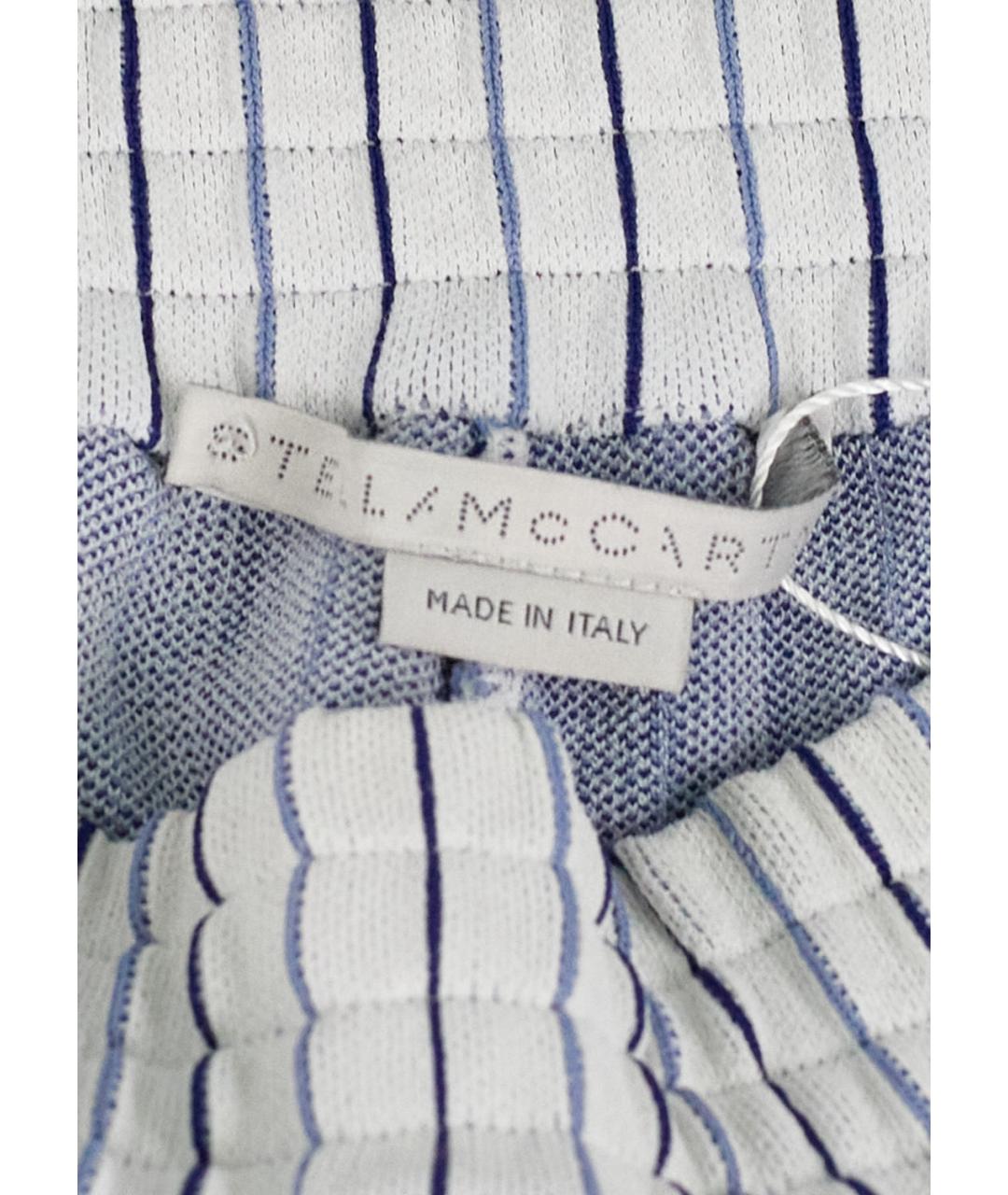 STELLA MCCARTNEY Белые вискозные прямые брюки, фото 3
