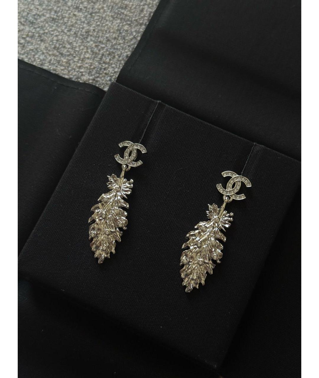CHANEL Серебряные серьги, фото 4