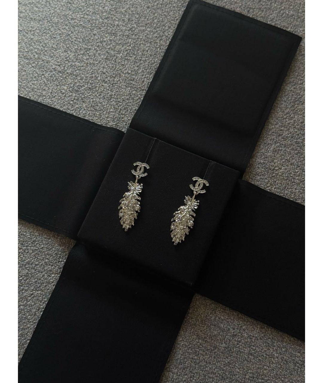 CHANEL Серебряные серьги, фото 2