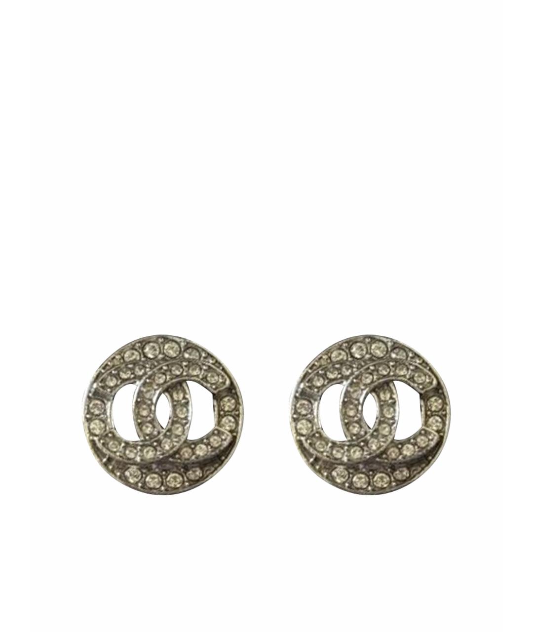 CHANEL Серебряные серьги, фото 1