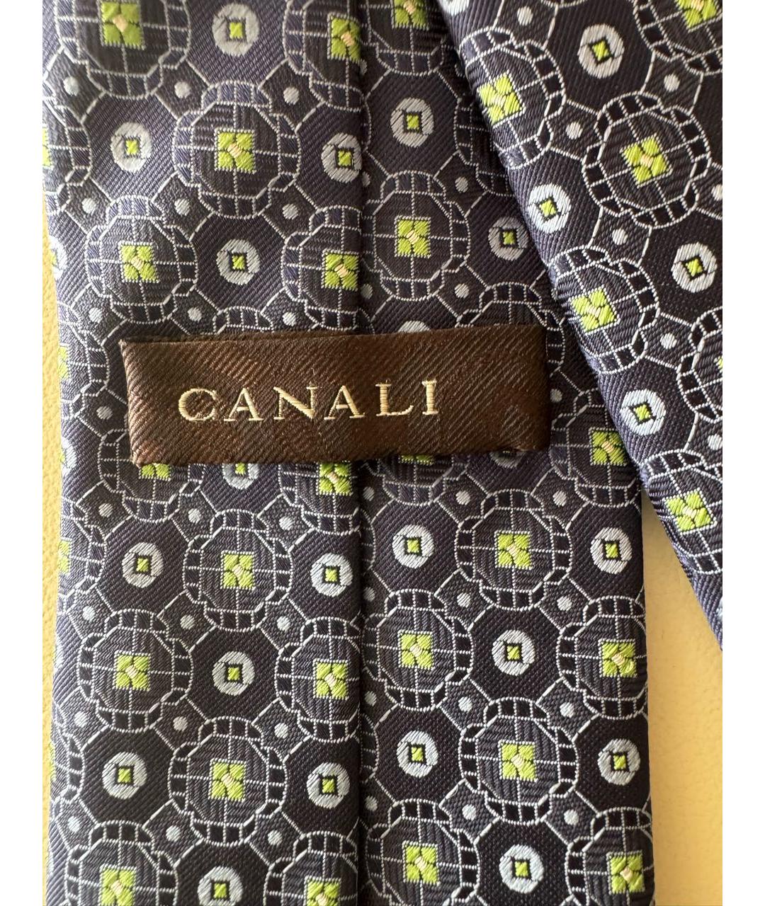 CANALI Синий шелковый галстук, фото 3