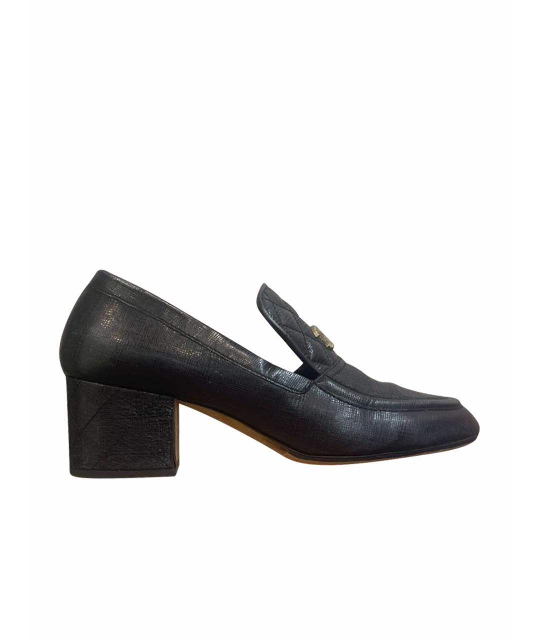 CHANEL Черные кожаные туфли, фото 1