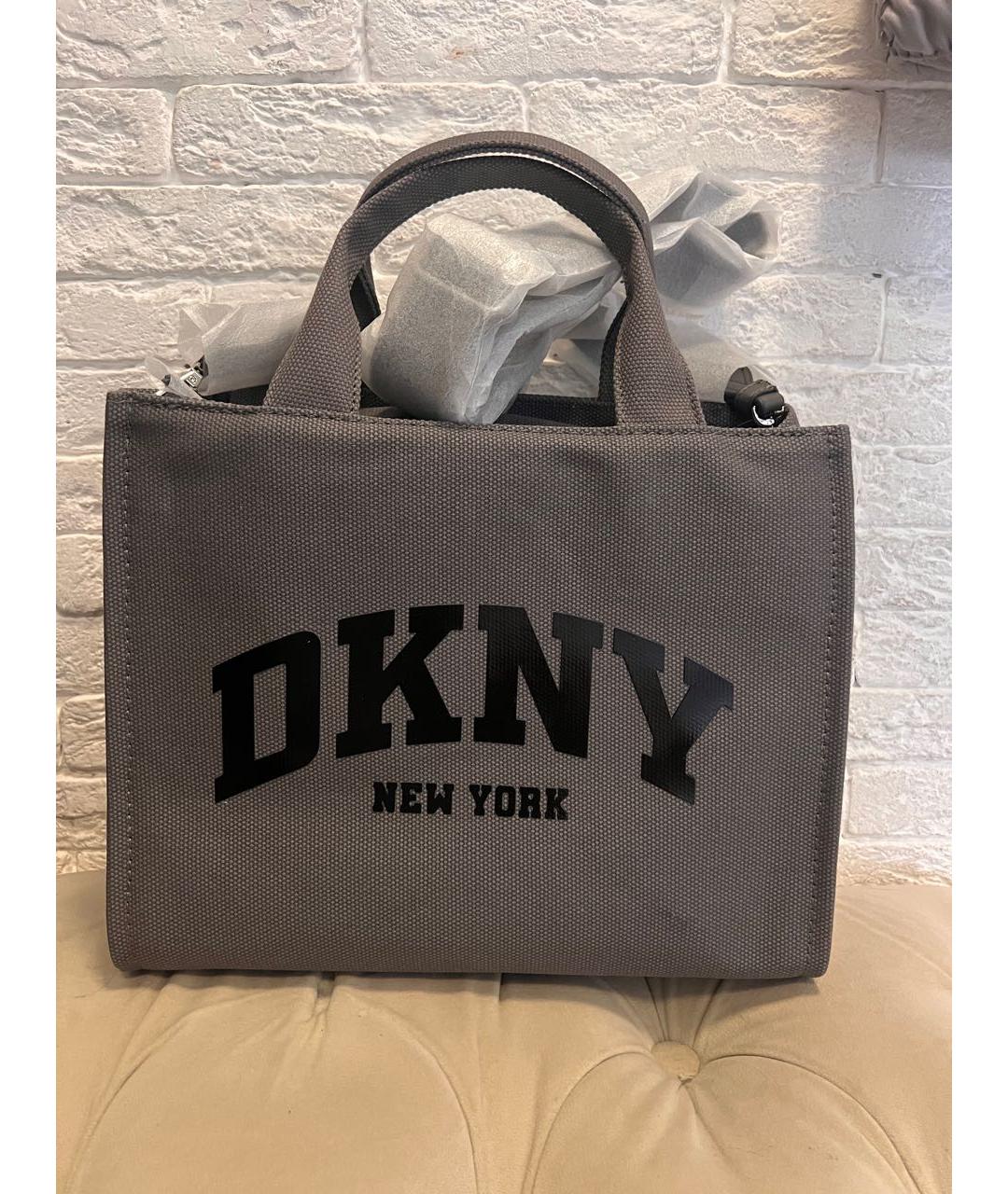 DKNY Серая сумка тоут, фото 9