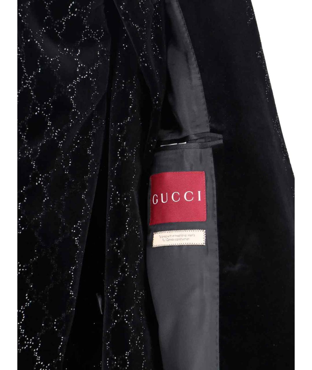 GUCCI Черный хлопковый жакет/пиджак, фото 5