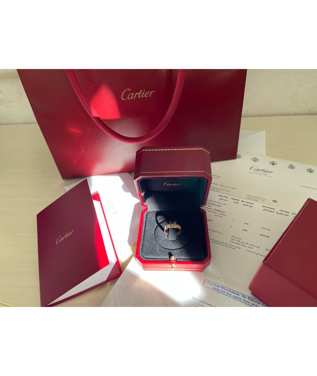 CARTIER Золотое кольцо из розового золота, фото 3