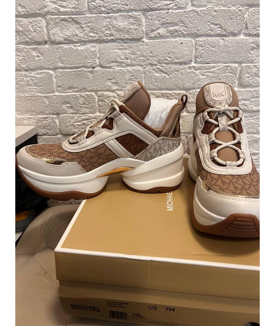 MICHAEL KORS Коричневые кроссовки, фото 5