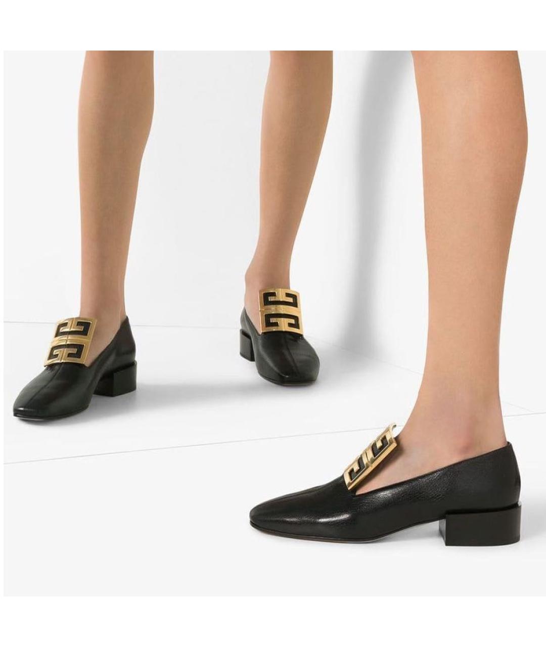GIVENCHY Черные кожаные лоферы, фото 2