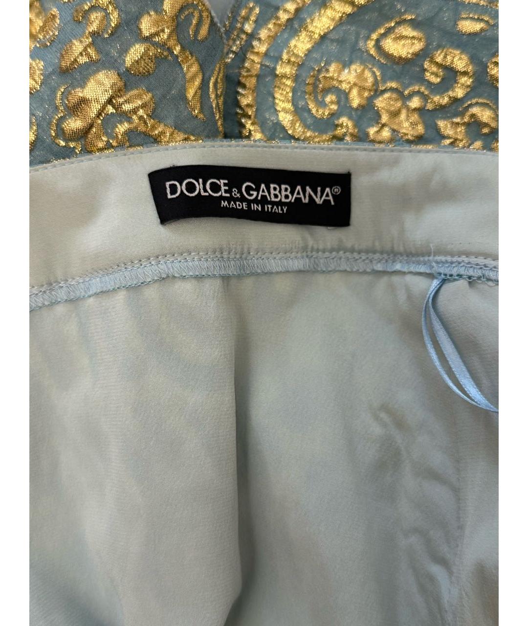 DOLCE&GABBANA Шелковая юбка миди, фото 3