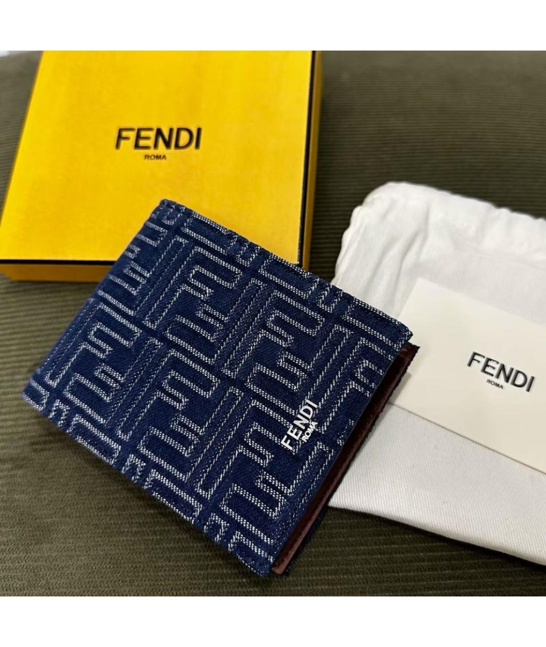 FENDI Темно-синий кардхолдер, фото 2