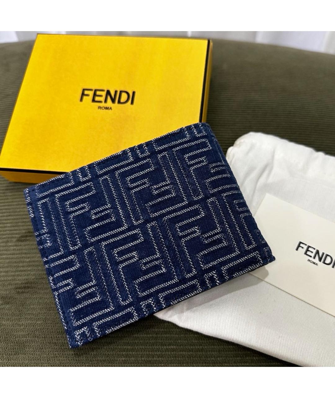 FENDI Темно-синий кардхолдер, фото 3
