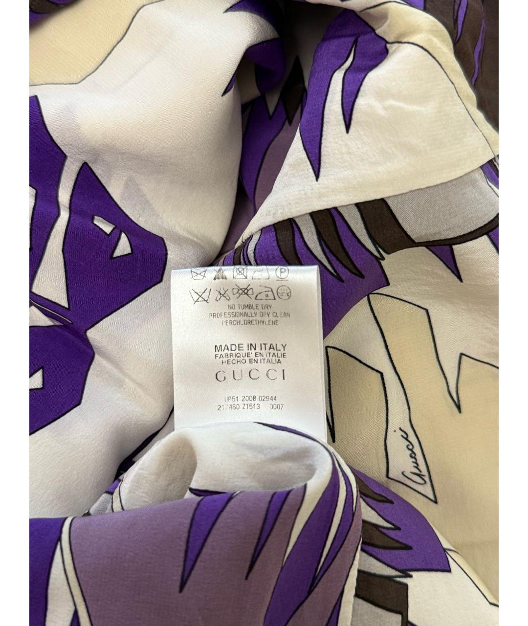 GUCCI Шелковое повседневное платье, фото 4