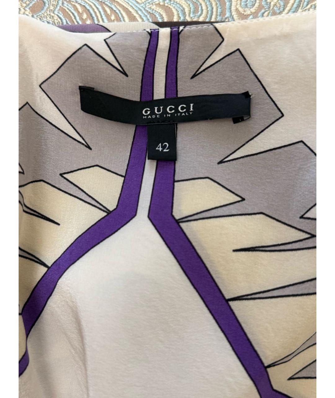 GUCCI Шелковое повседневное платье, фото 3