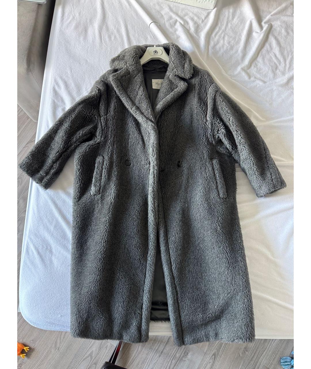 MAX MARA Антрацитовая меховая шуба, фото 9