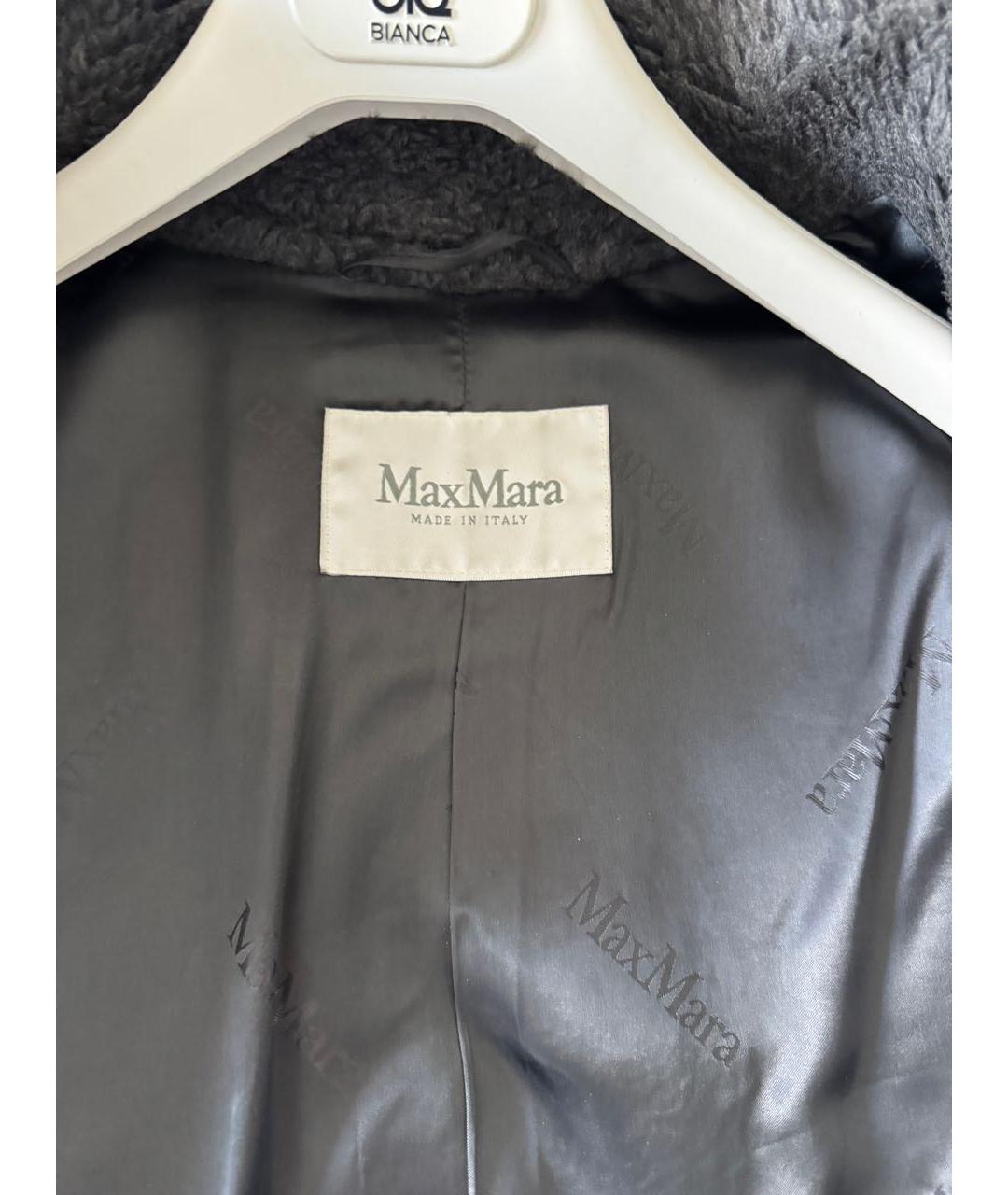 MAX MARA Антрацитовая меховая шуба, фото 3