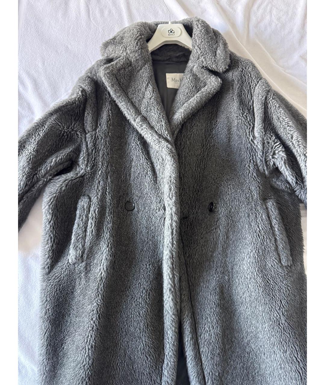 MAX MARA Антрацитовая меховая шуба, фото 4