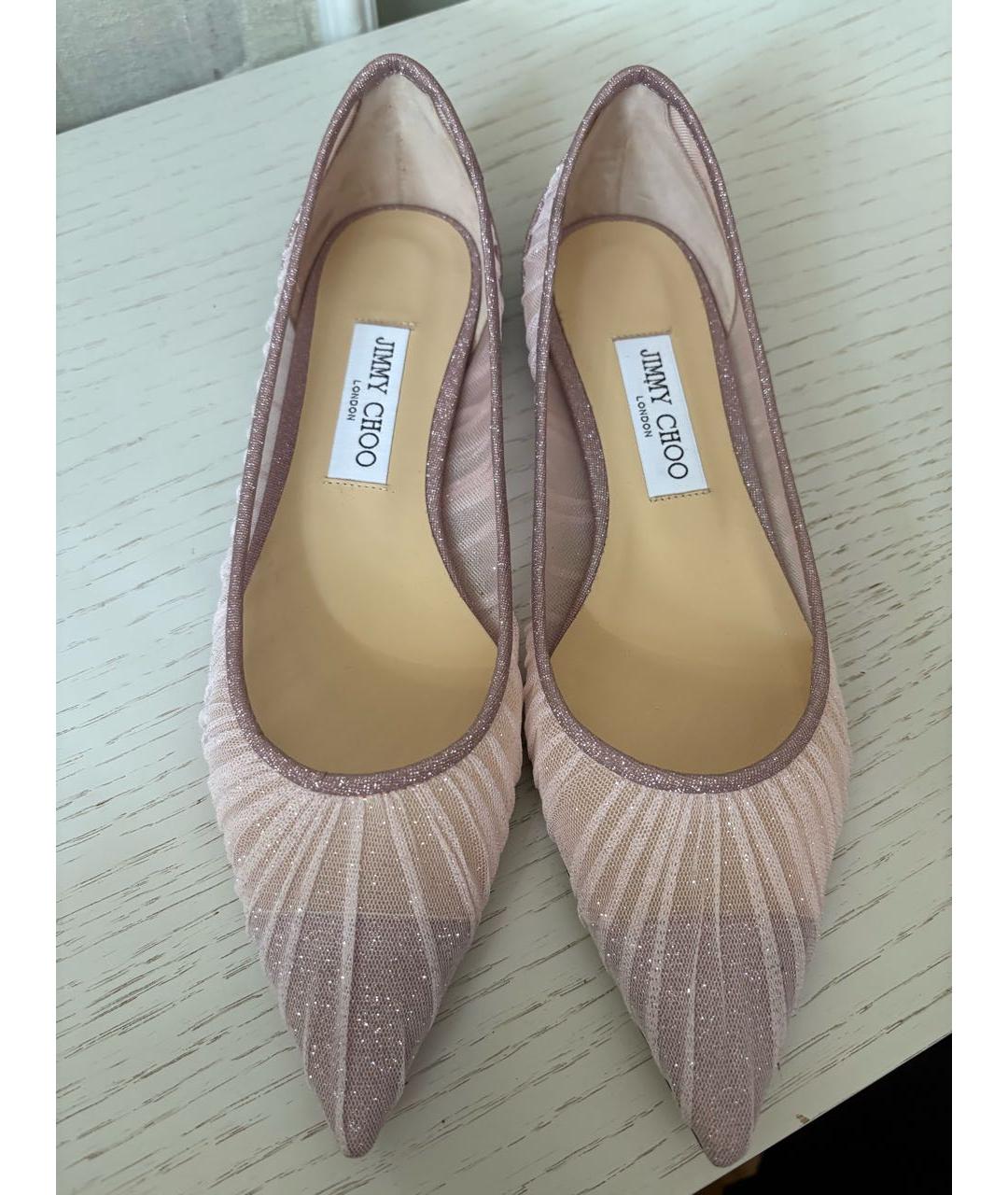 JIMMY CHOO Розовые балетки, фото 3
