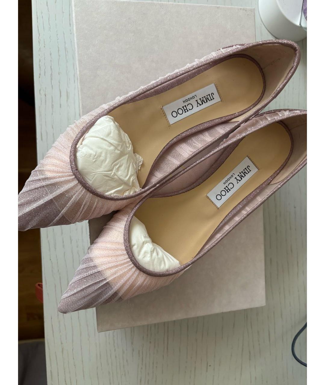 JIMMY CHOO Розовые балетки, фото 5