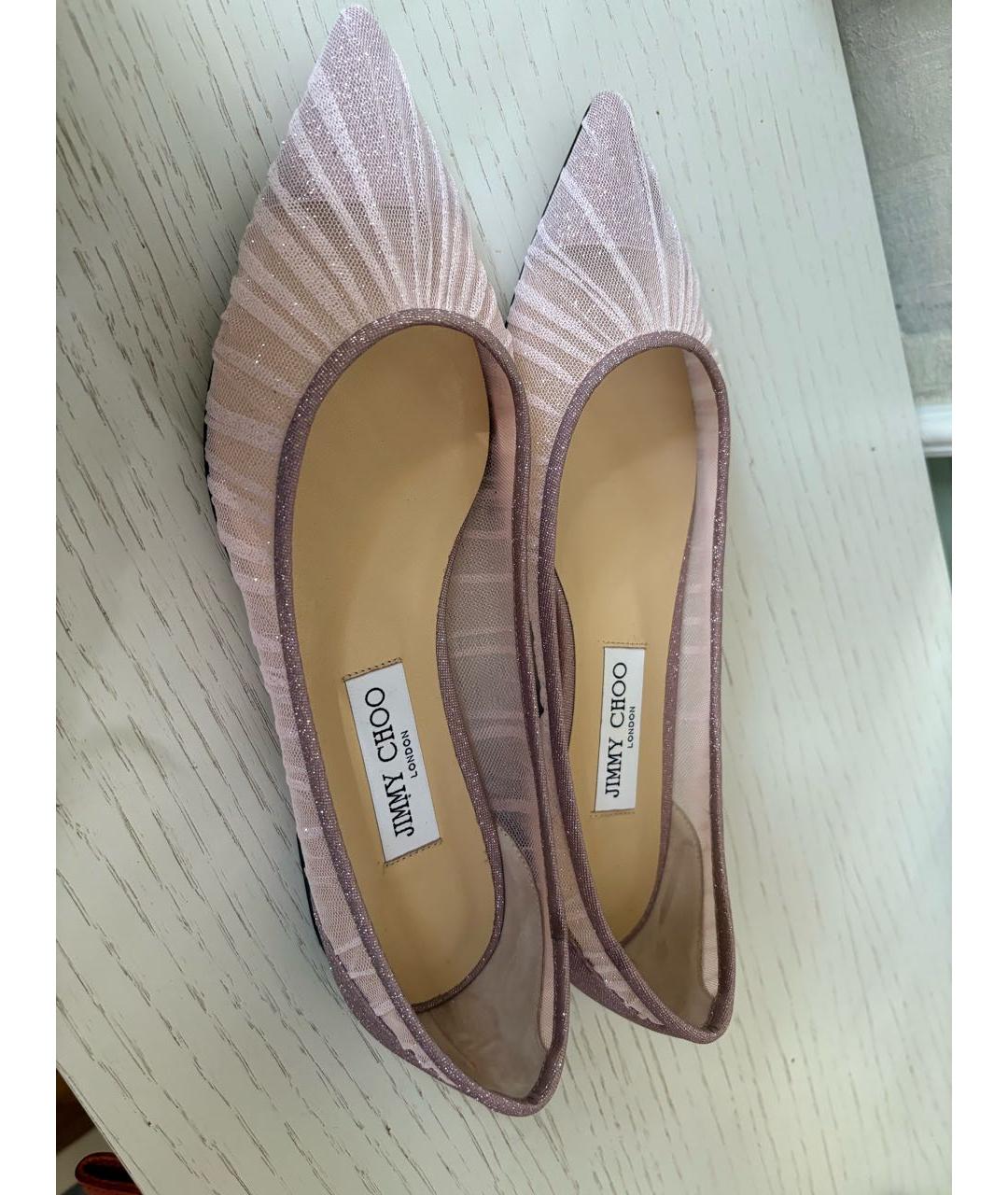 JIMMY CHOO Розовые балетки, фото 6