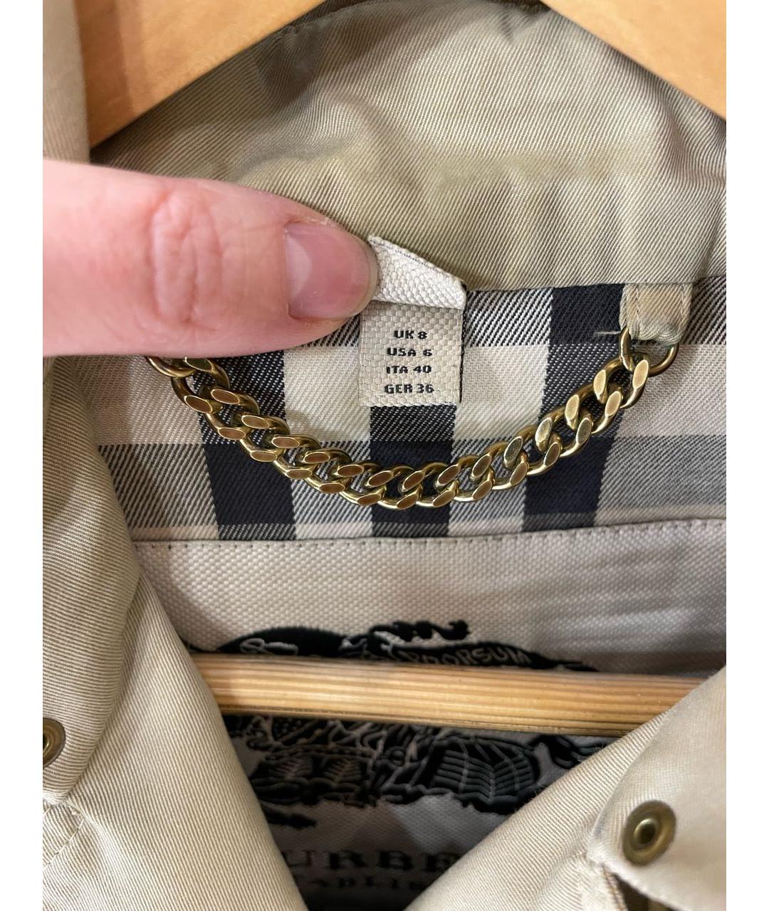 BURBERRY Бежевый тренч/плащ, фото 3
