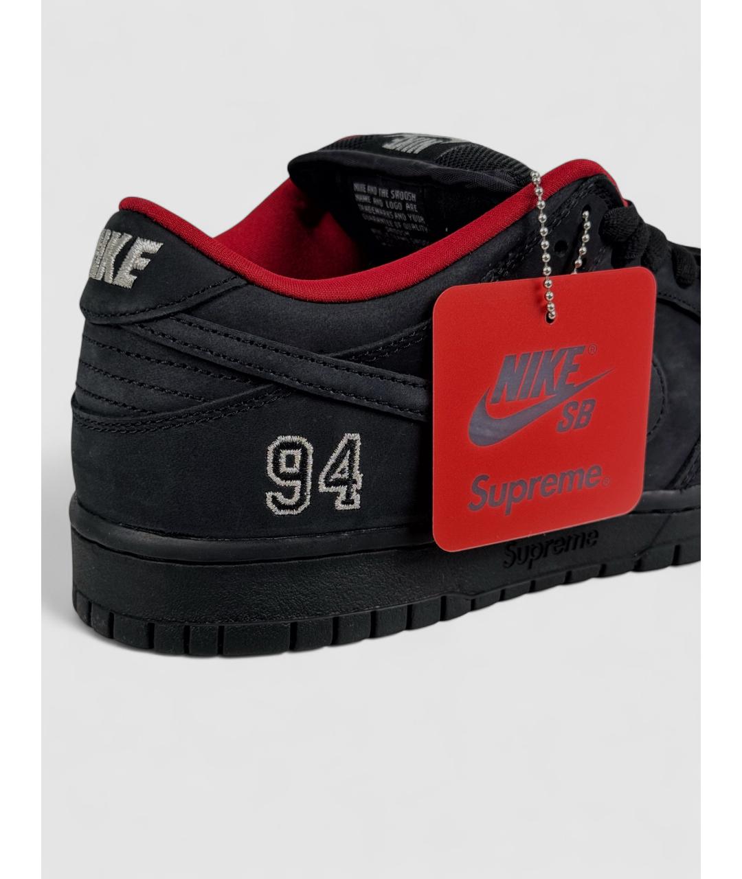 NIKE Черные замшевые низкие кроссовки / кеды, фото 6