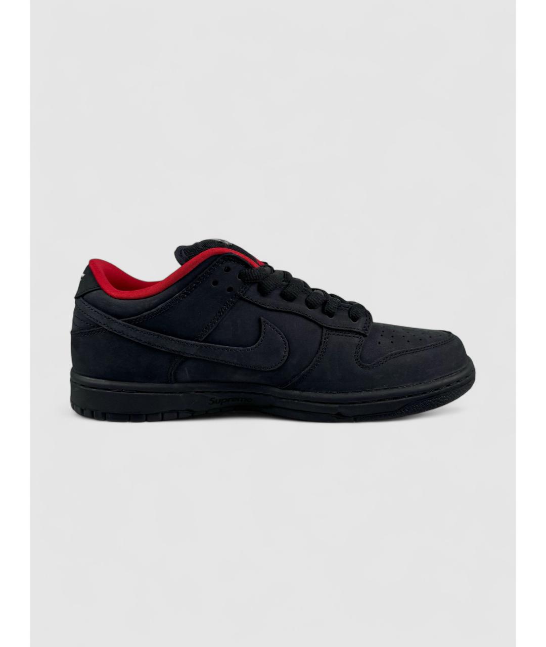 NIKE Черные замшевые низкие кроссовки / кеды, фото 2
