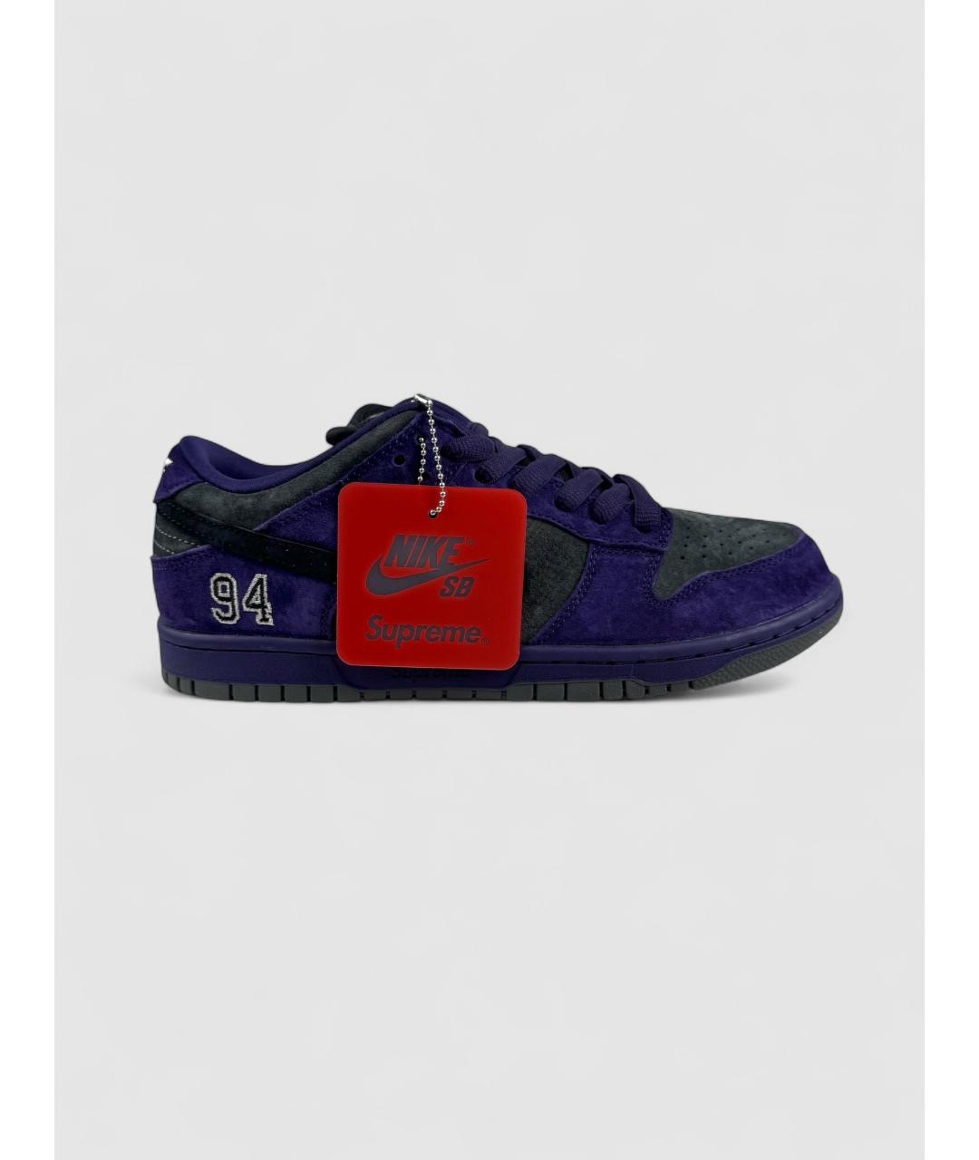 NIKE Фиолетовые замшевые низкие кроссовки / кеды, фото 2
