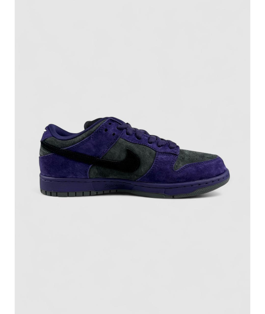 NIKE Фиолетовые замшевые низкие кроссовки / кеды, фото 7