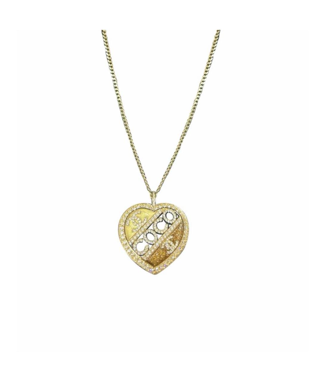CHANEL Золотая металлическая подвеска, фото 1