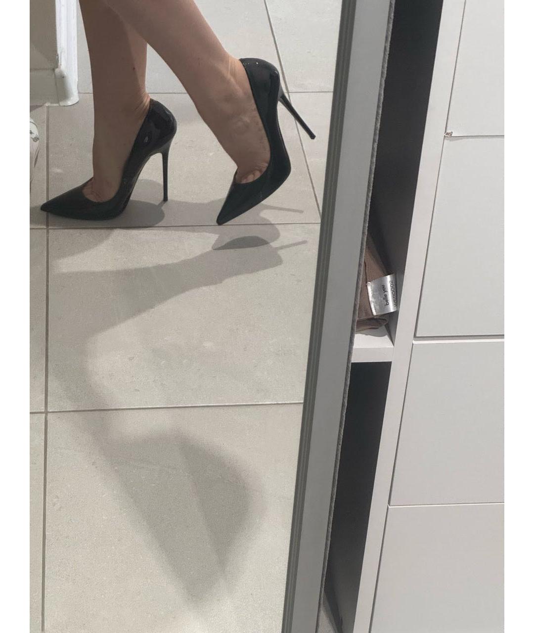 JIMMY CHOO Черные туфли из лакированной кожи, фото 3