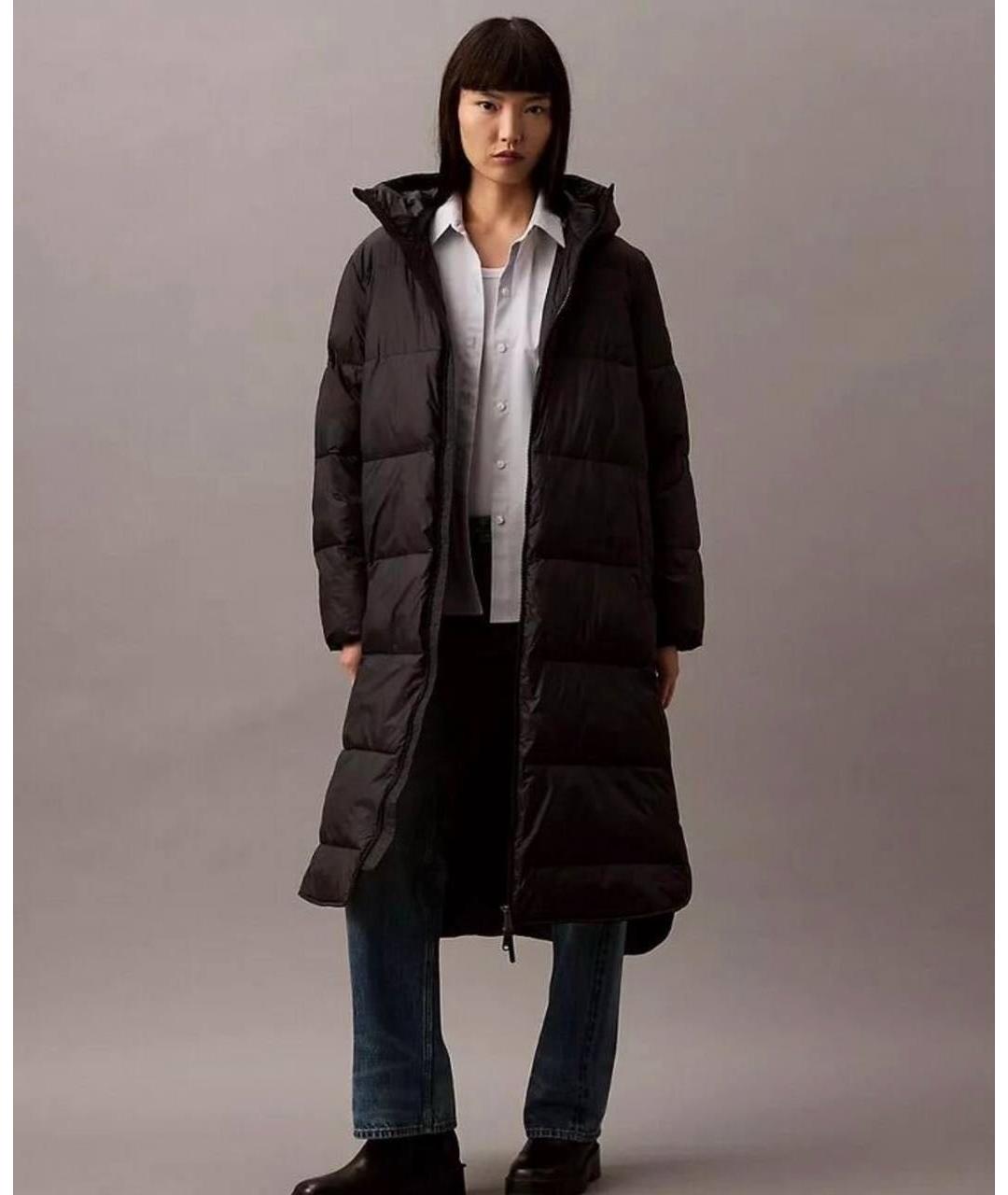 CALVIN KLEIN Черный пуховик, фото 4