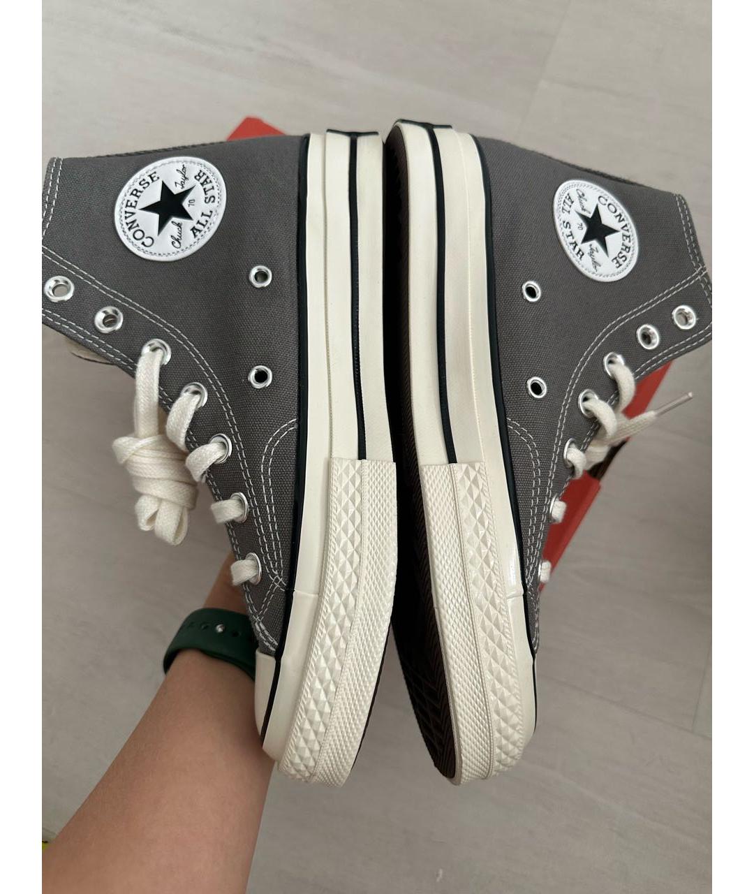CONVERSE Серые кеды, фото 4