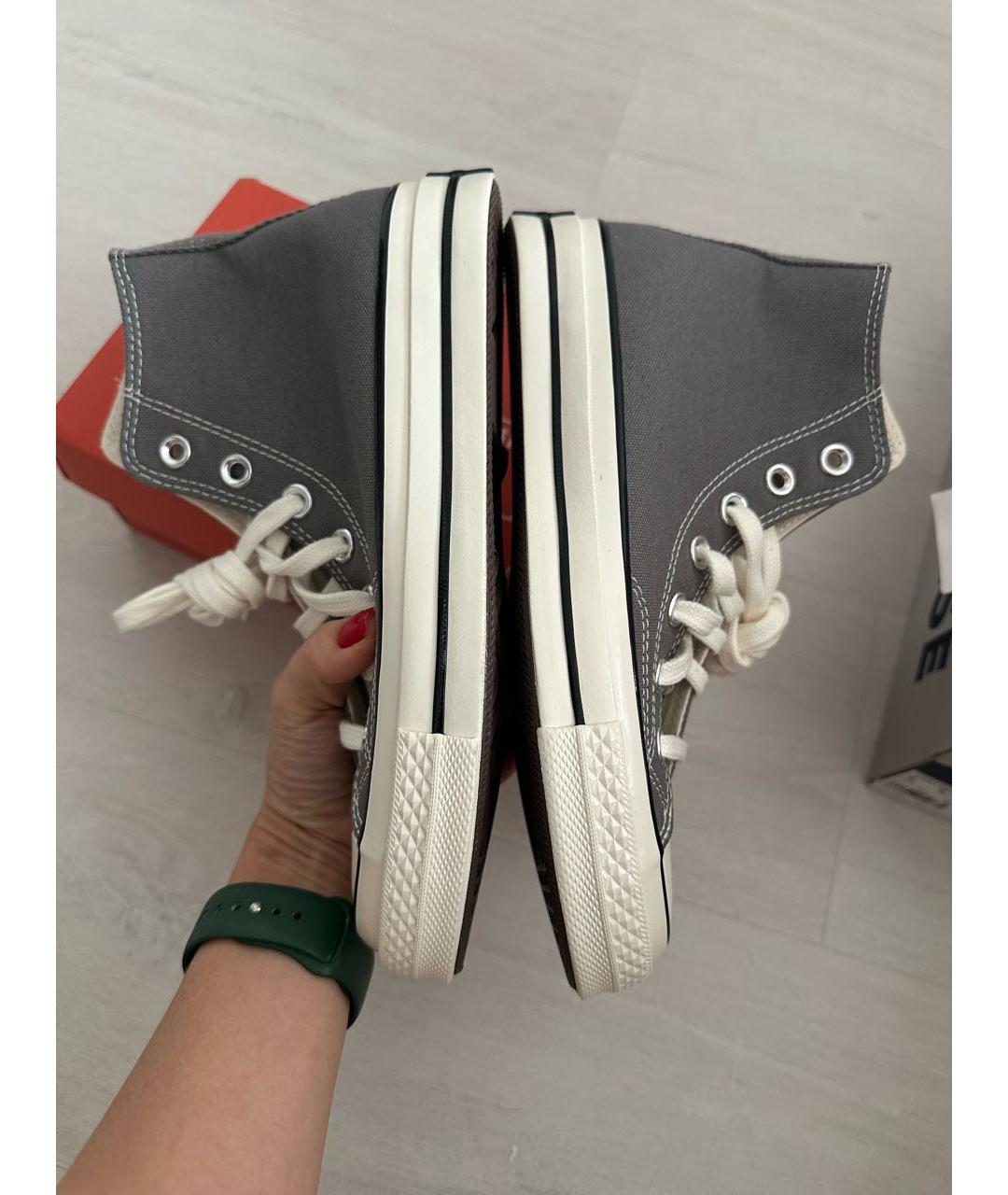CONVERSE Серые кеды, фото 5