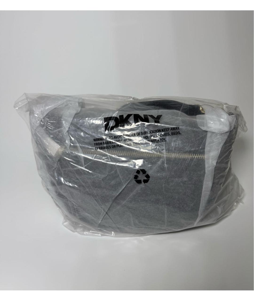 DKNY Черная сумка через плечо из искусственной кожи, фото 8