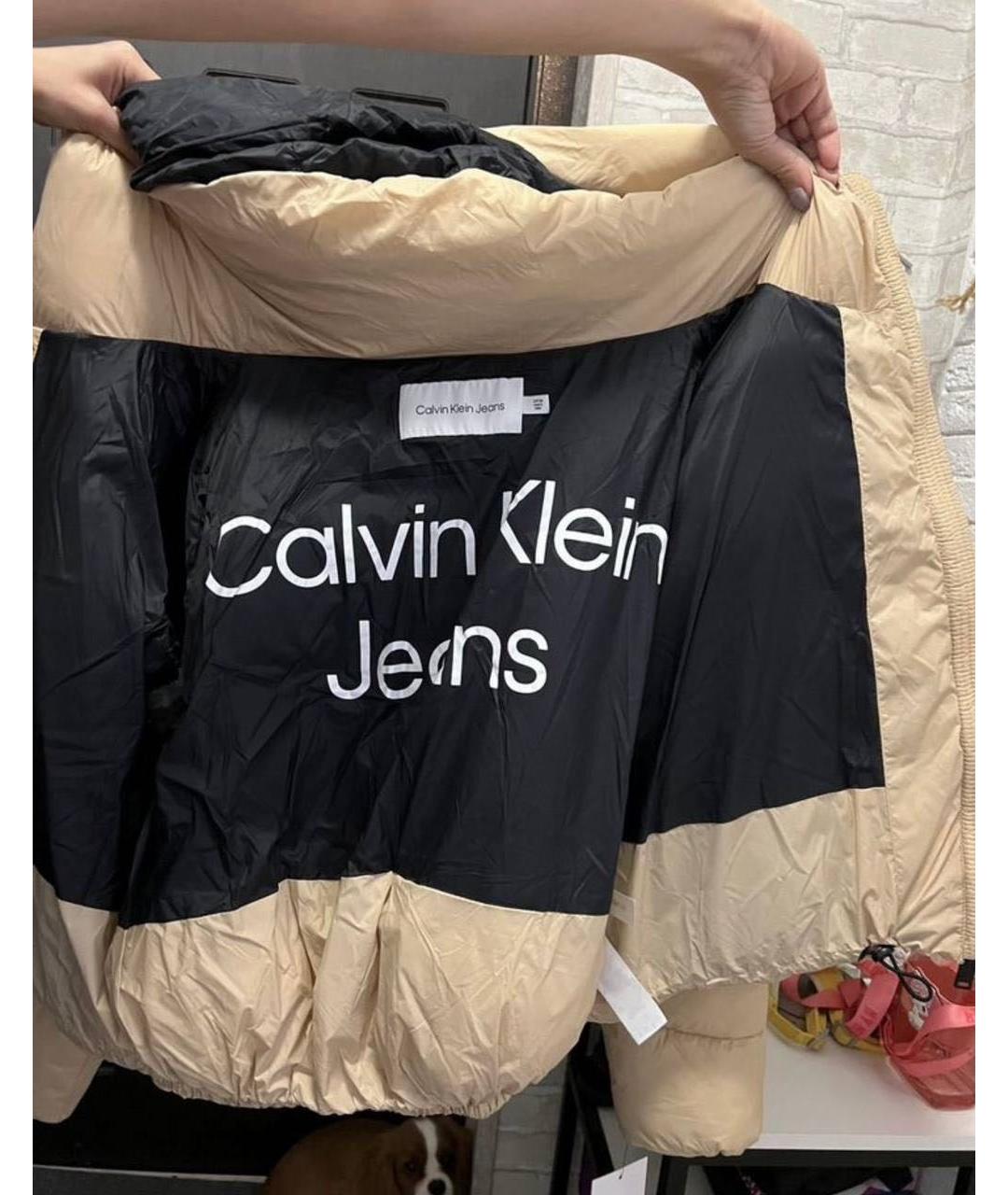 CALVIN KLEIN Бежевая куртка, фото 2