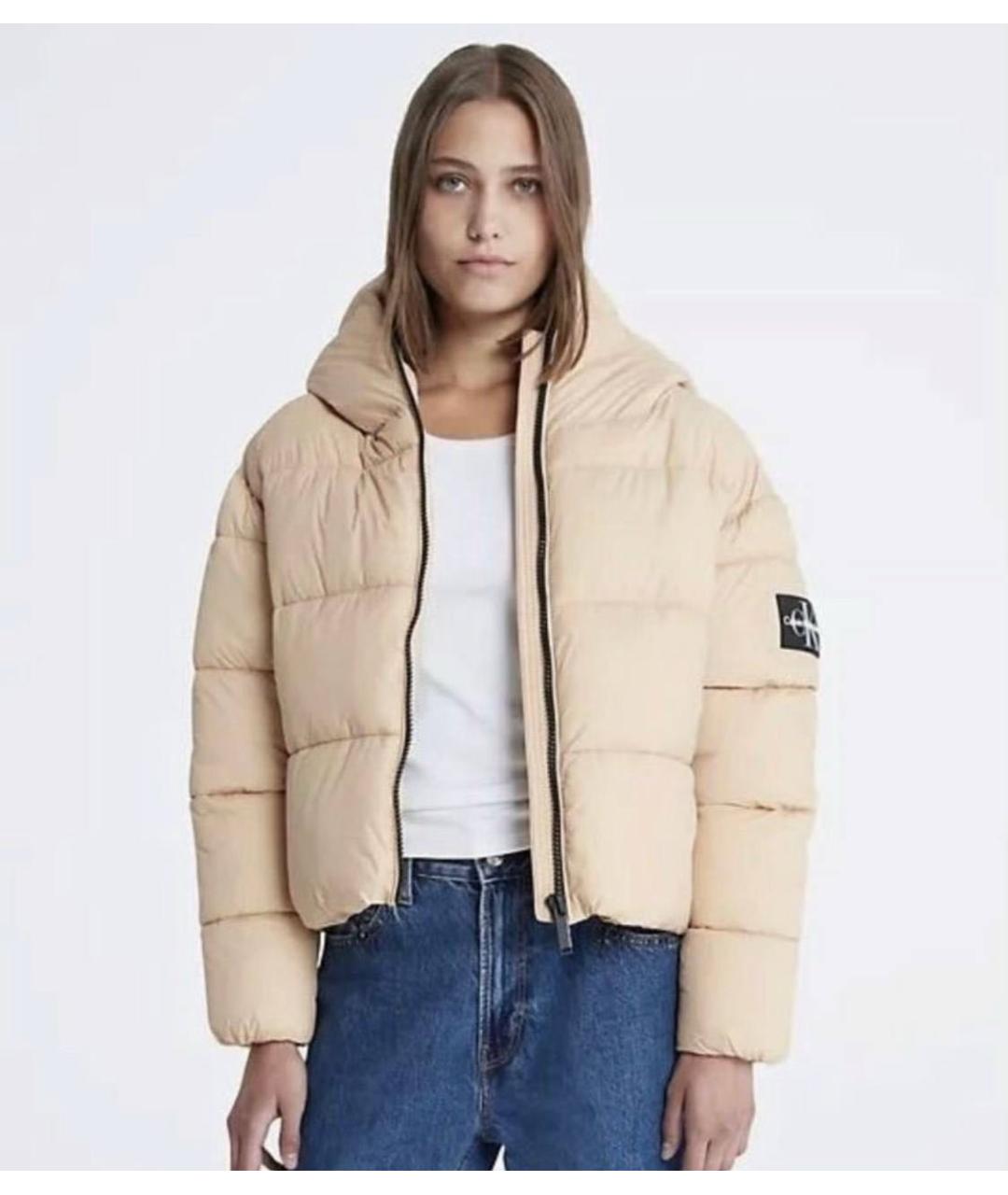 CALVIN KLEIN Бежевая куртка, фото 3