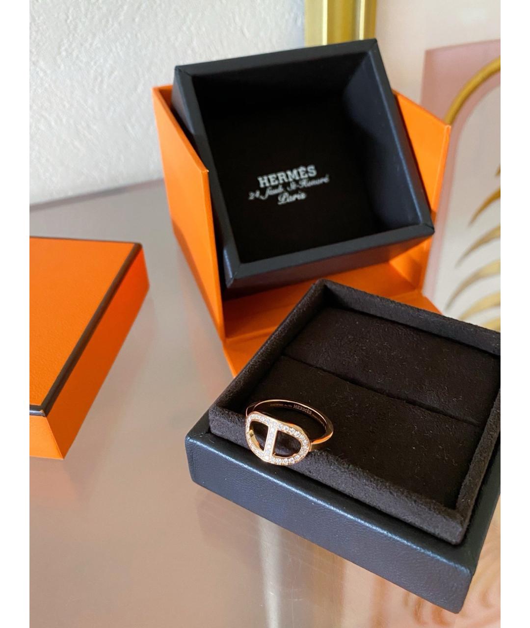 HERMES Золотое кольцо из розового золота, фото 4