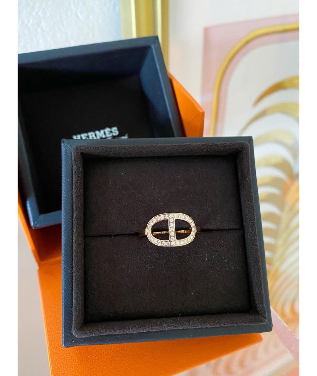 HERMES Золотое кольцо из розового золота, фото 9
