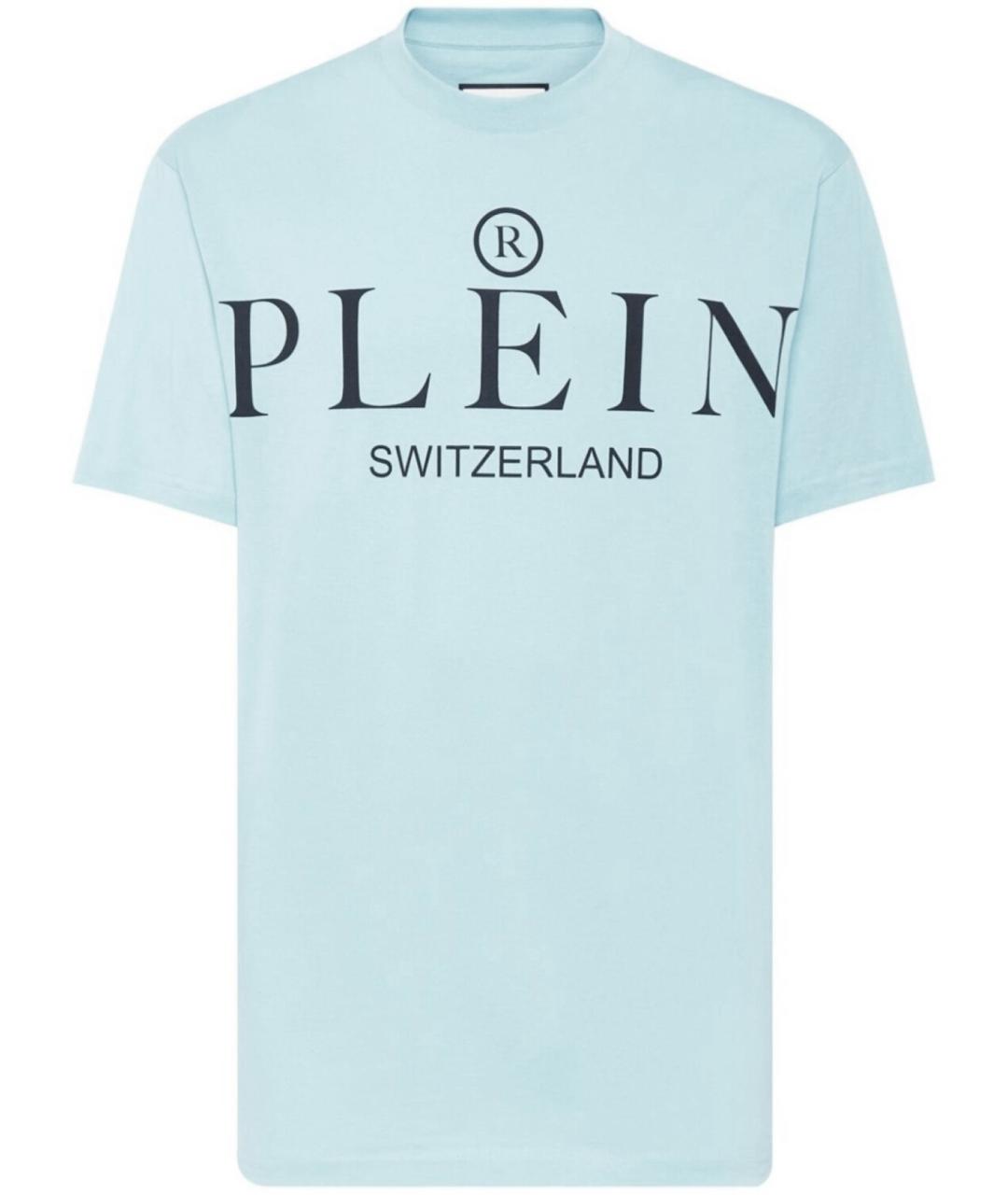 PHILIPP PLEIN Голубая футболка, фото 1