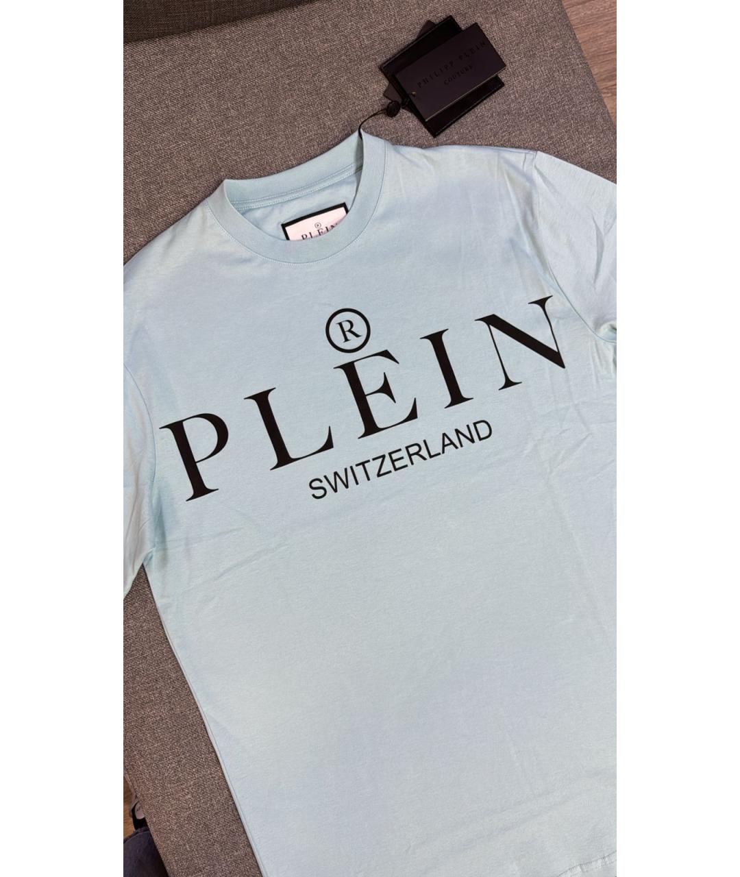 PHILIPP PLEIN Голубая футболка, фото 2