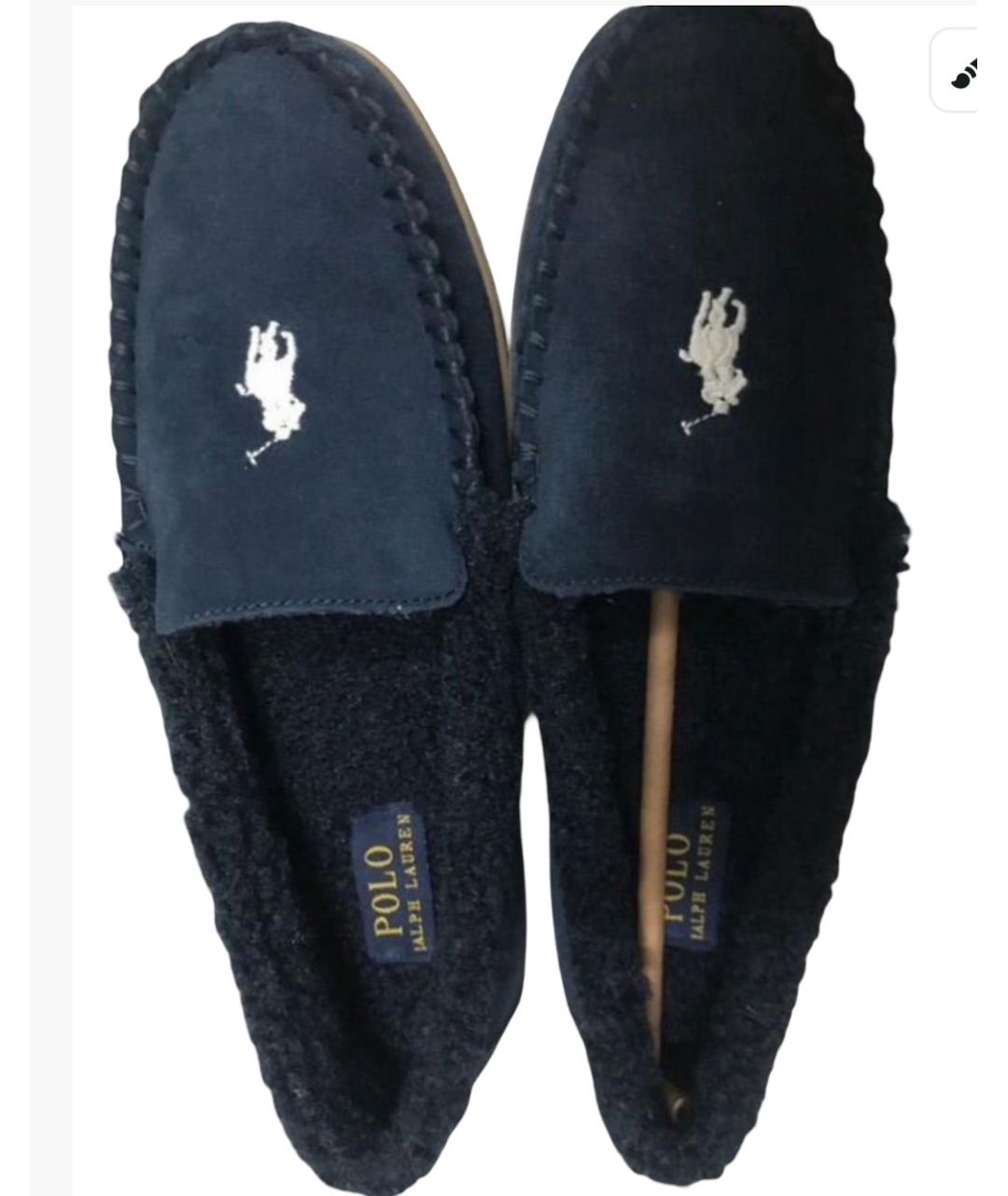 POLO RALPH LAUREN Синие замшевые мокасины, фото 5