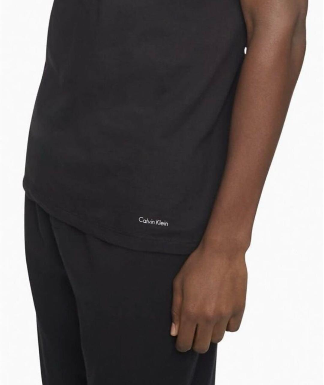 CALVIN KLEIN Черная хлопковая футболка, фото 7