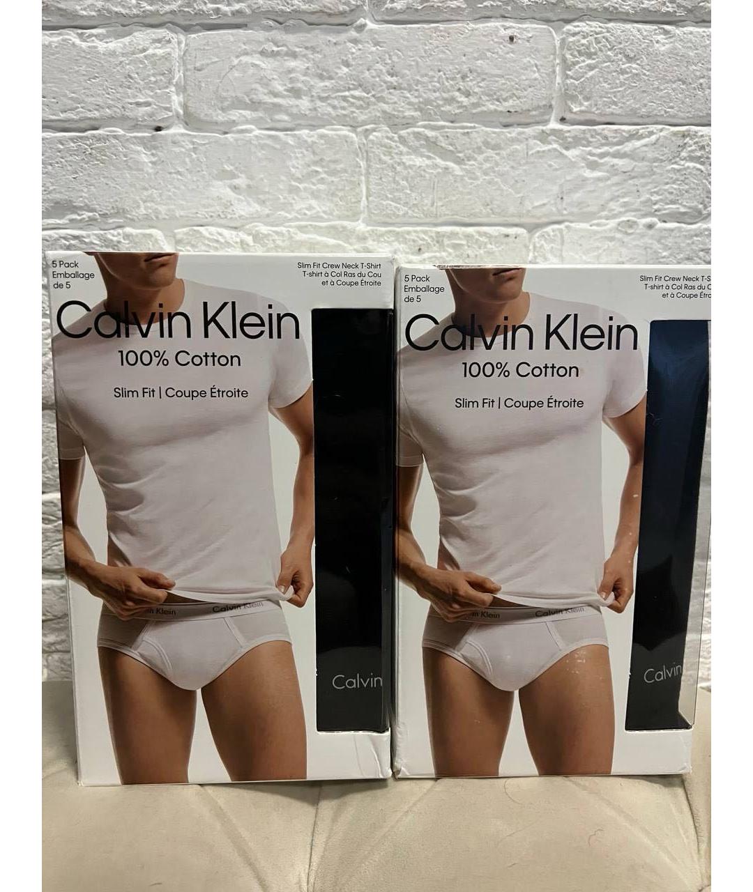 CALVIN KLEIN Черная хлопковая футболка, фото 2