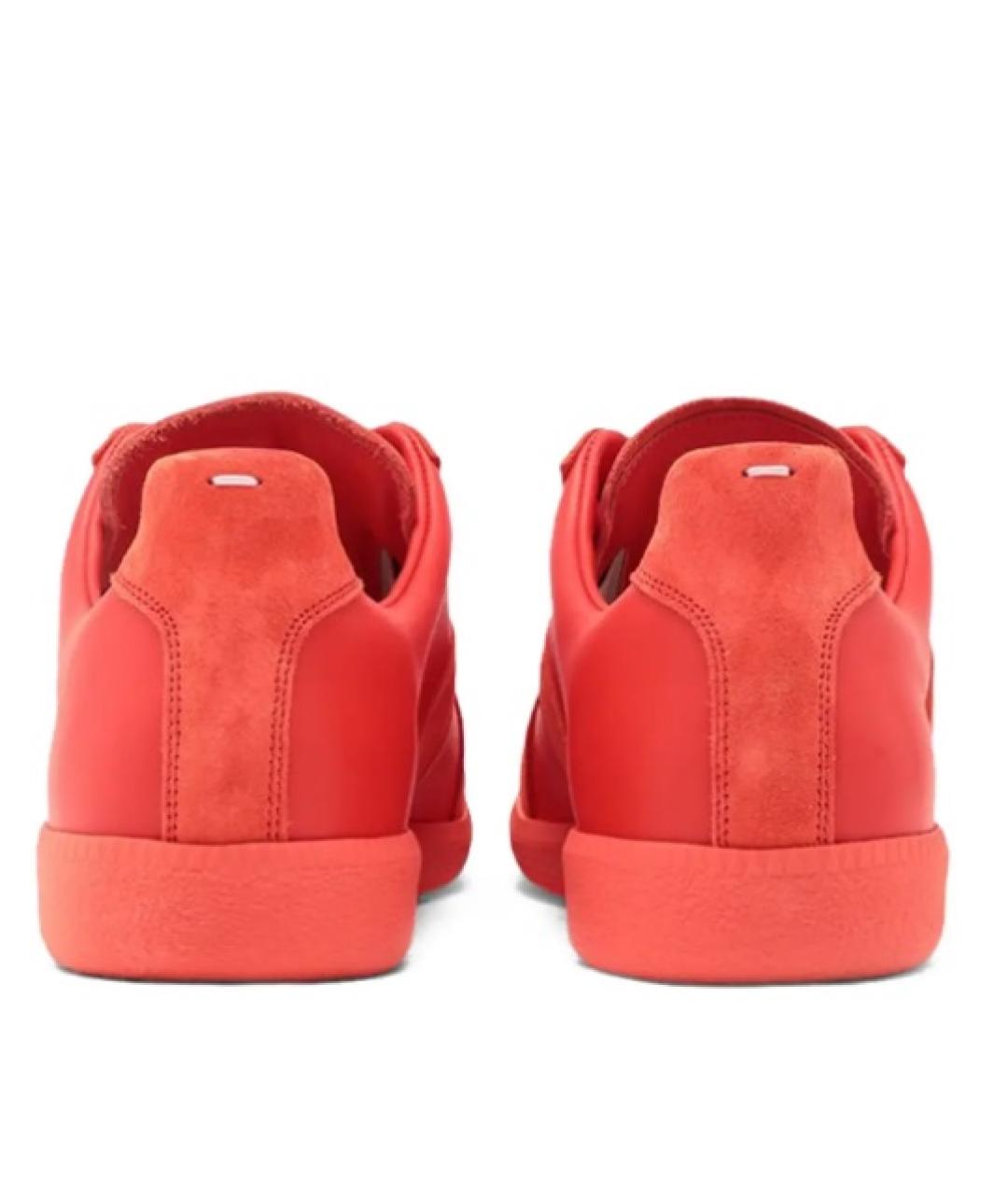 MAISON MARGIELA Коралловые низкие кроссовки / кеды, фото 4