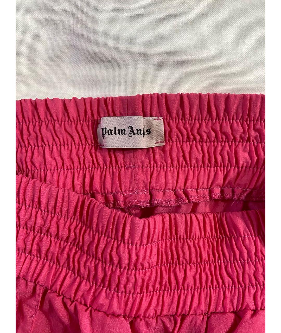 PALM ANGELS Розовые полиэстеровые спортивные брюки и шорты, фото 4