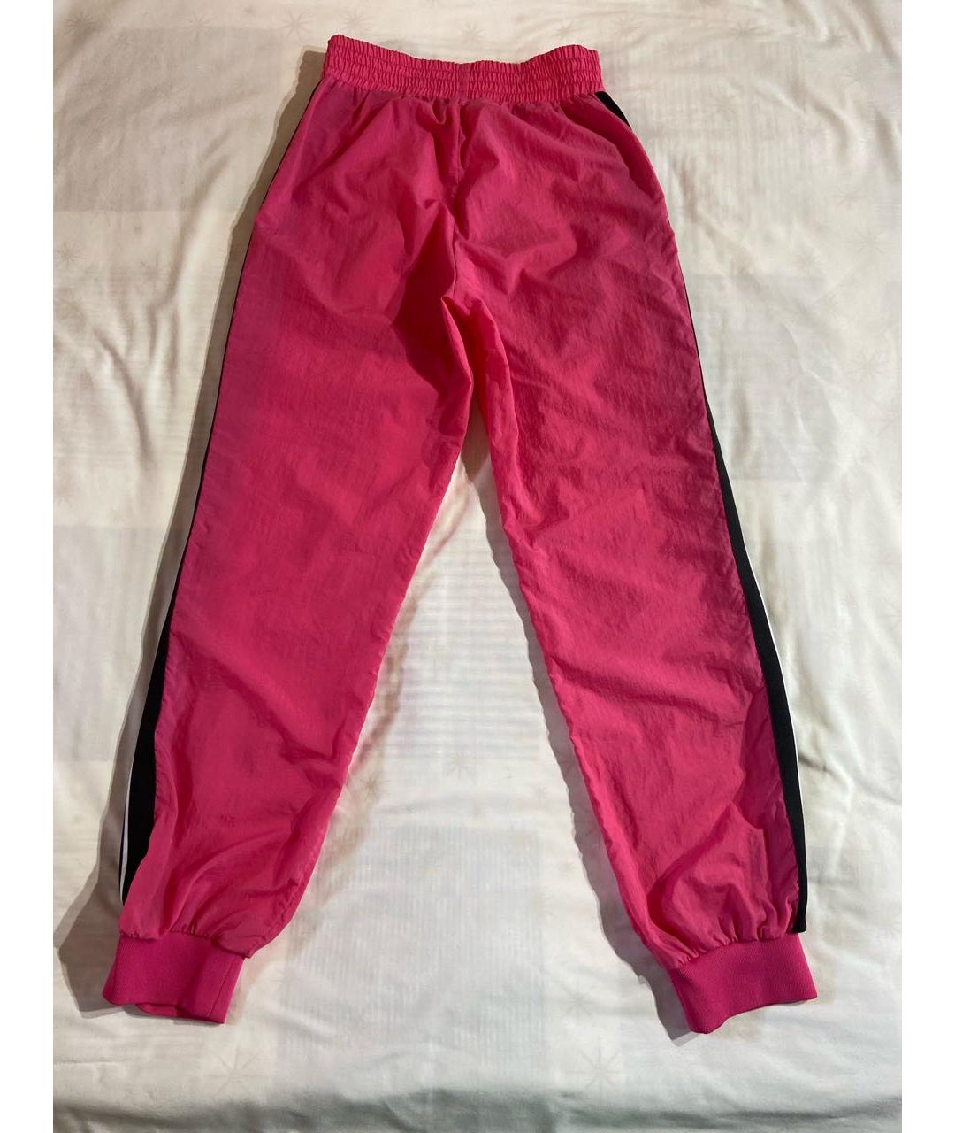 PALM ANGELS Розовые полиэстеровые спортивные брюки и шорты, фото 2