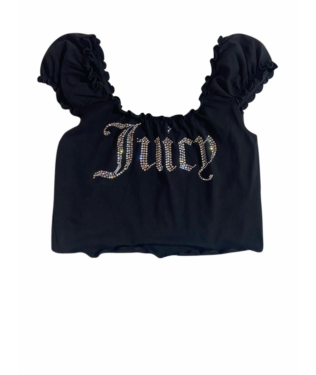 JUICY COUTURE Черная хлопковая майка, фото 1